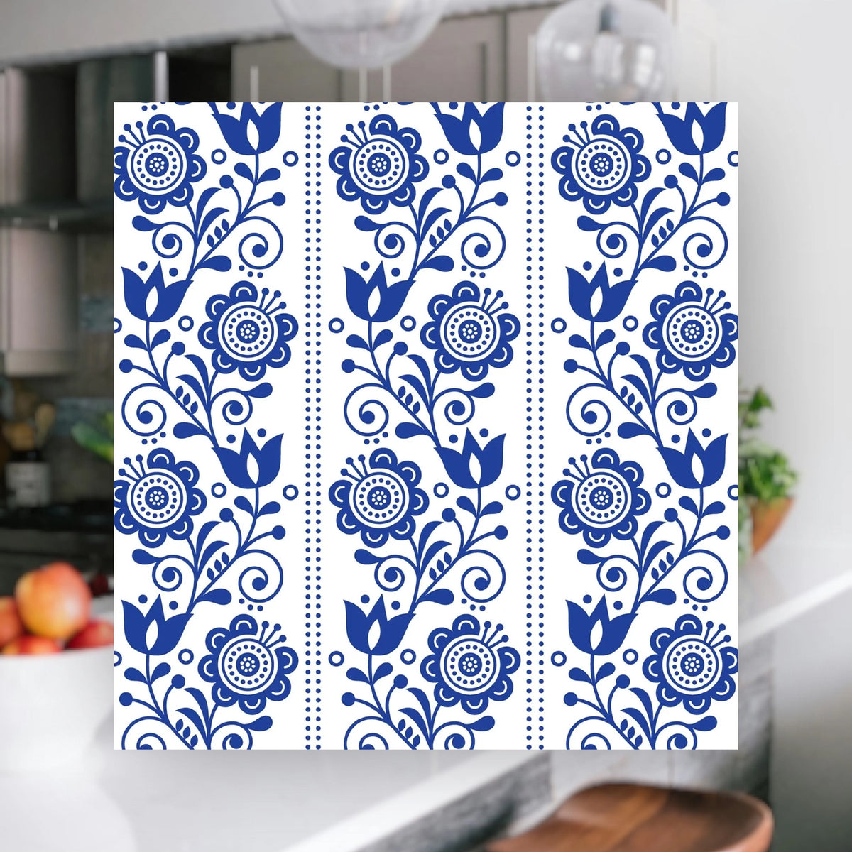 Blue Flowers Swedish Dishcloth NEW