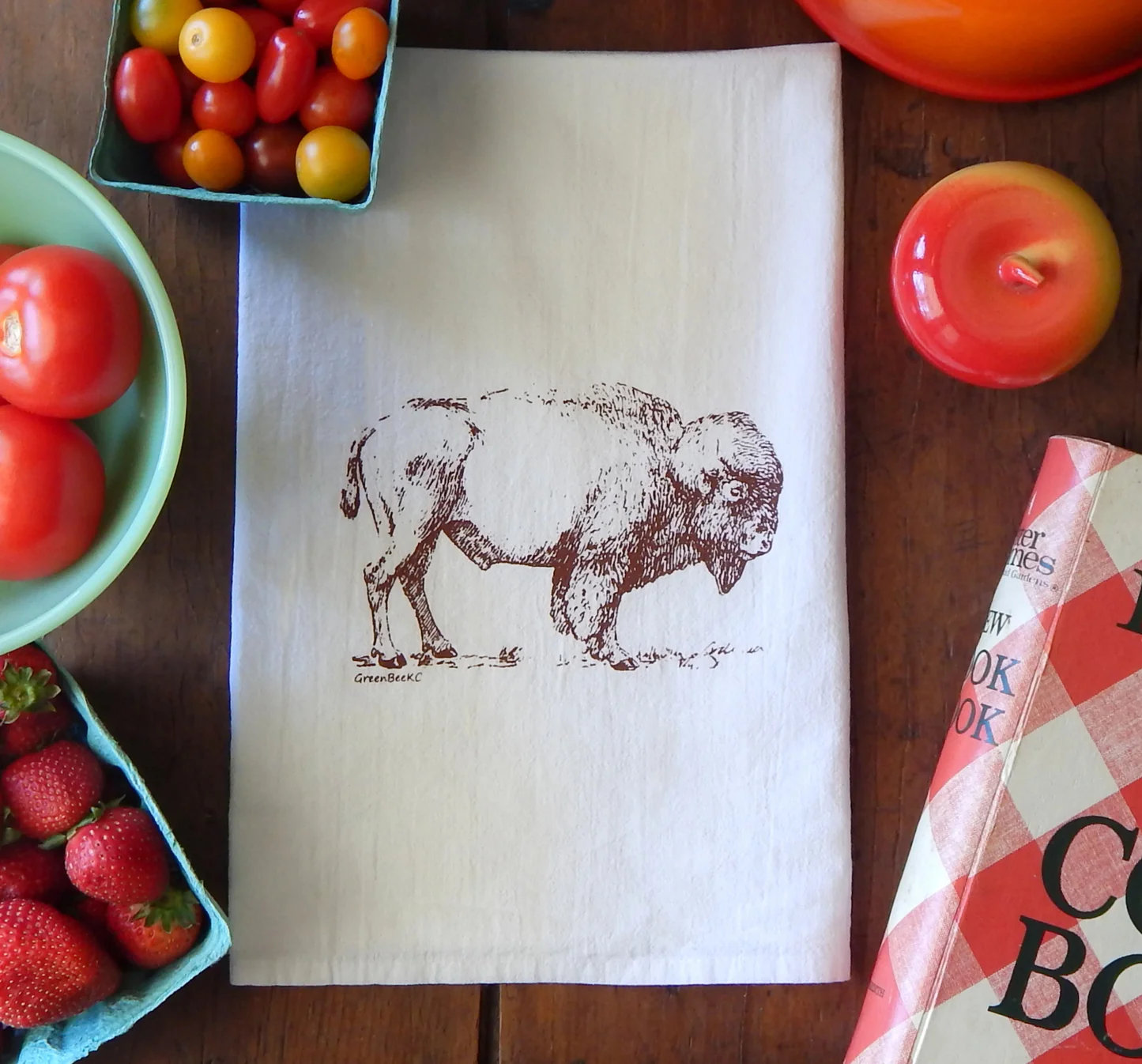 Kitchen Towel: Bison